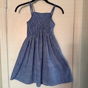 Zara Blue Checkered Kids Dress Size Girls 8